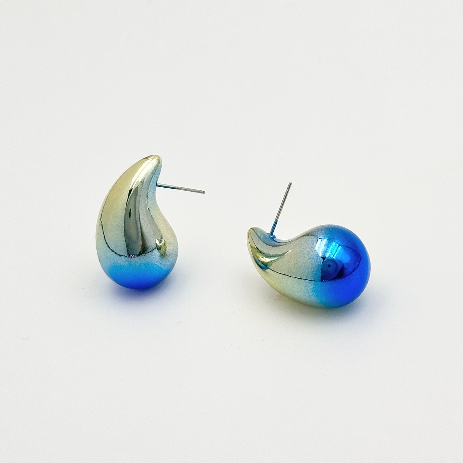 Wallesar Acrylic Gradient Ufu Galvanized Candy Glossy Drop Earrings